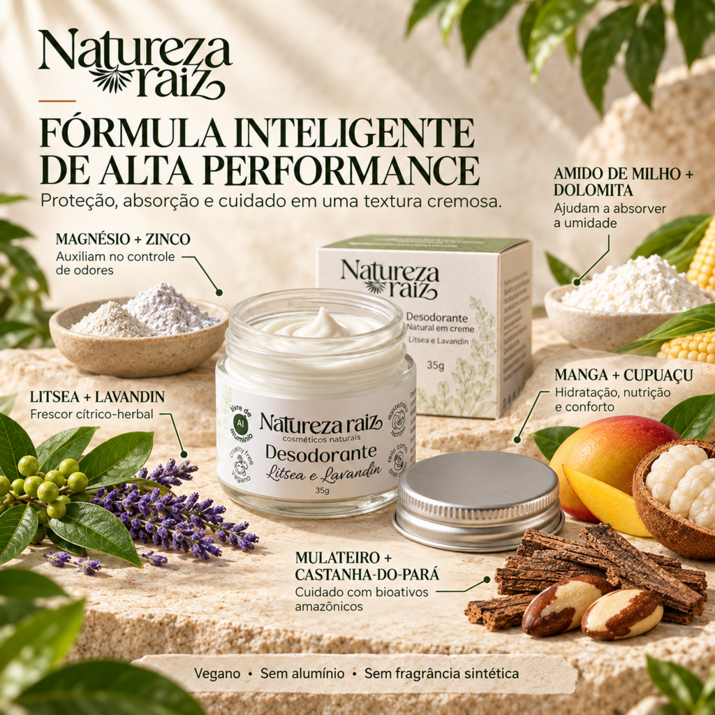 Cream Deodorant Litsea and Lavandin 35g