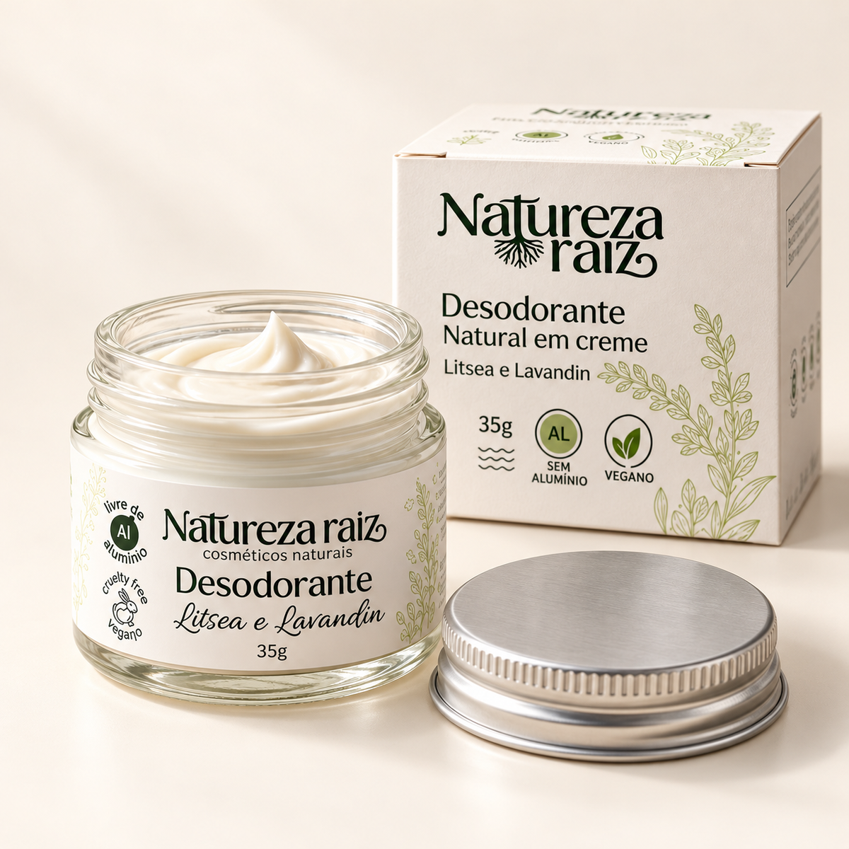 Cream Deodorant Litsea and Lavandin 35g