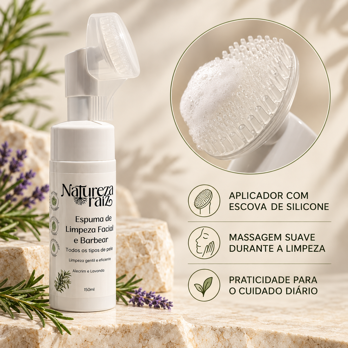 Facial Cleansing and Shaving Foam
