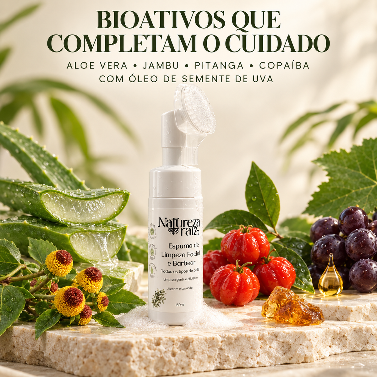 Facial Cleansing and Shaving Foam