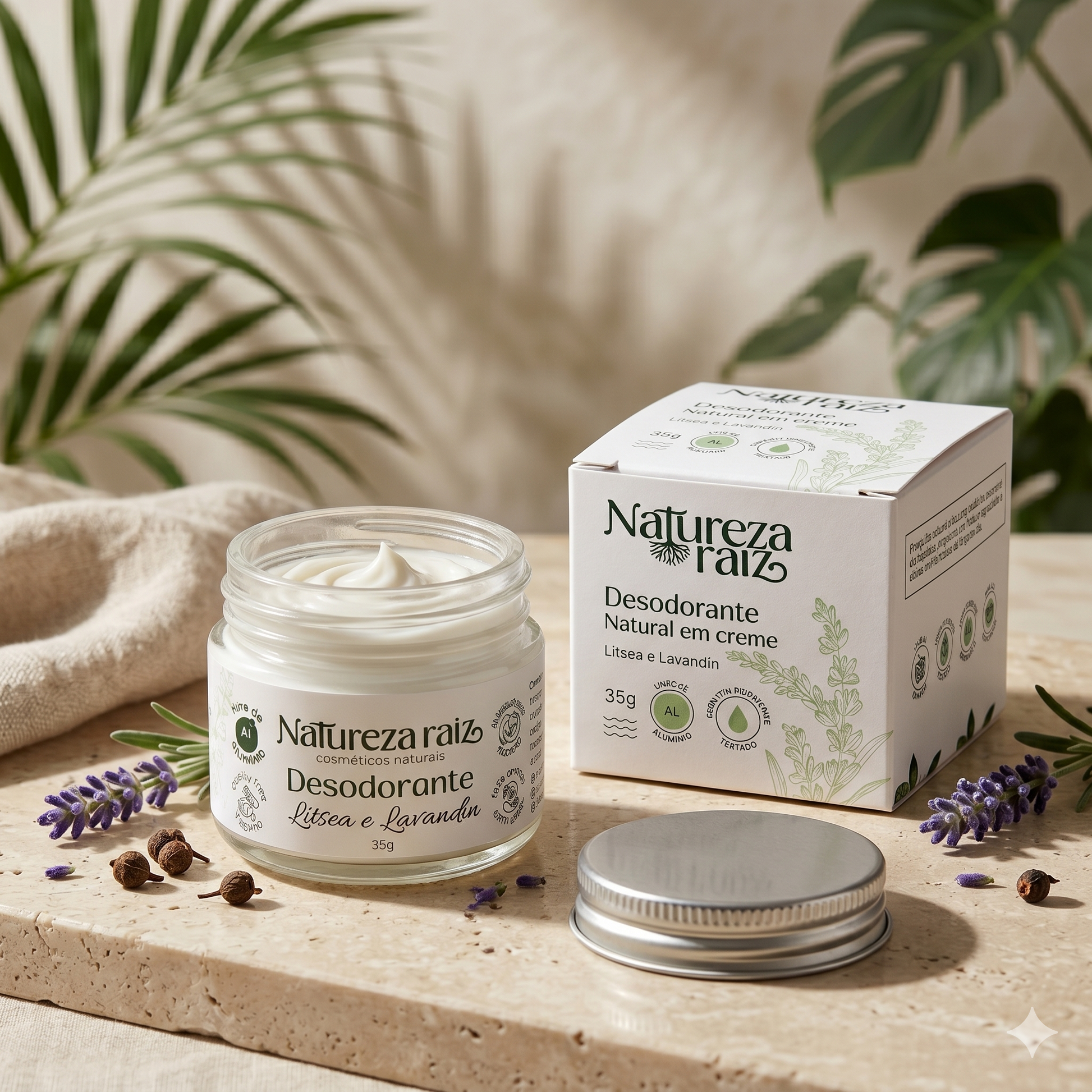 Cream Deodorant Litsea and Lavandin 35g