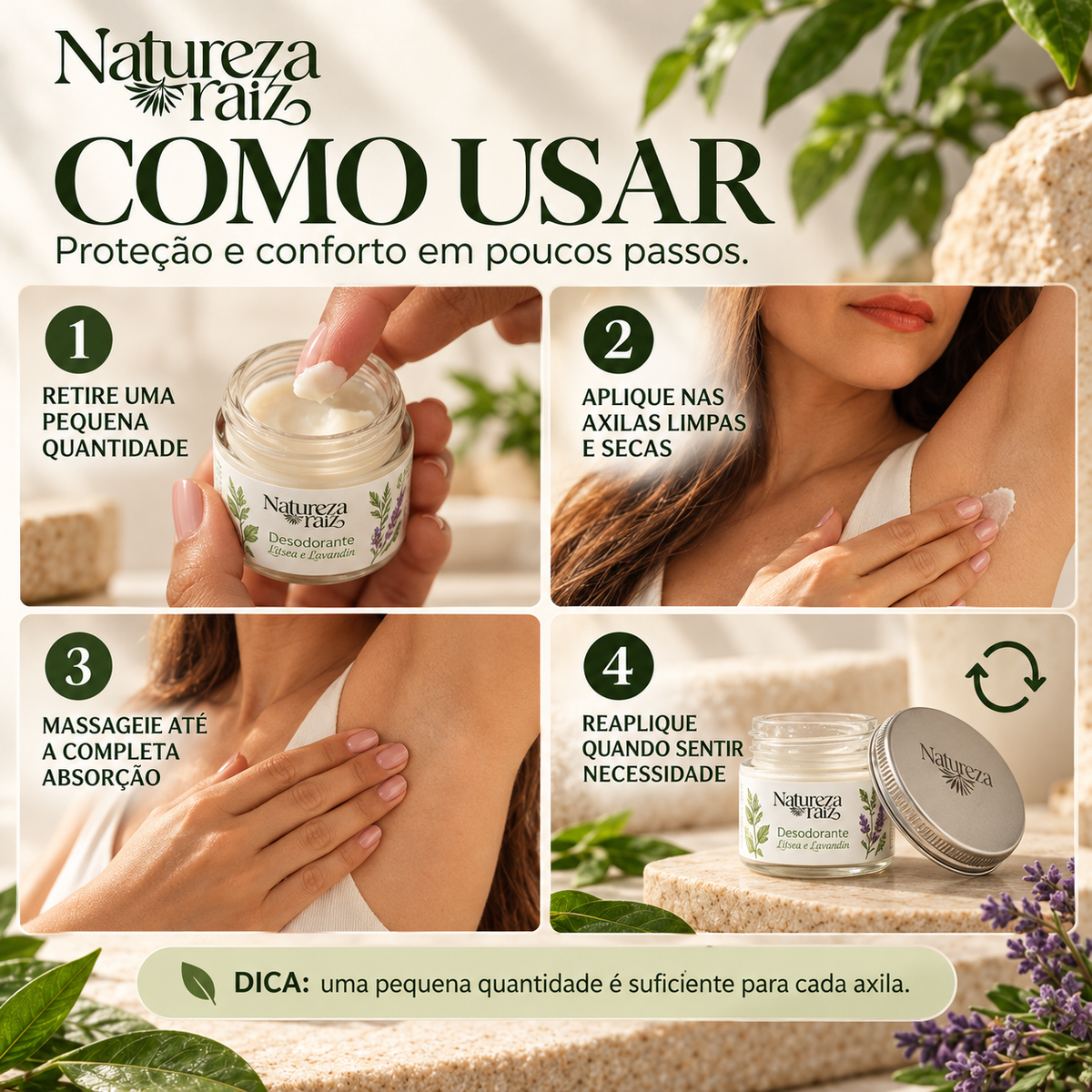 Cream Deodorant Litsea and Lavandin 35g